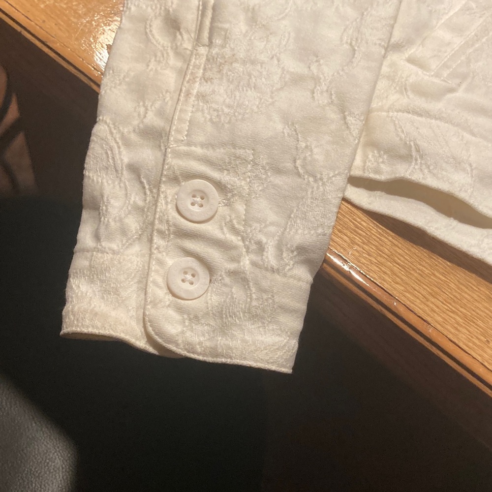 White with design, Jean Jacket - Picture 4 of 10